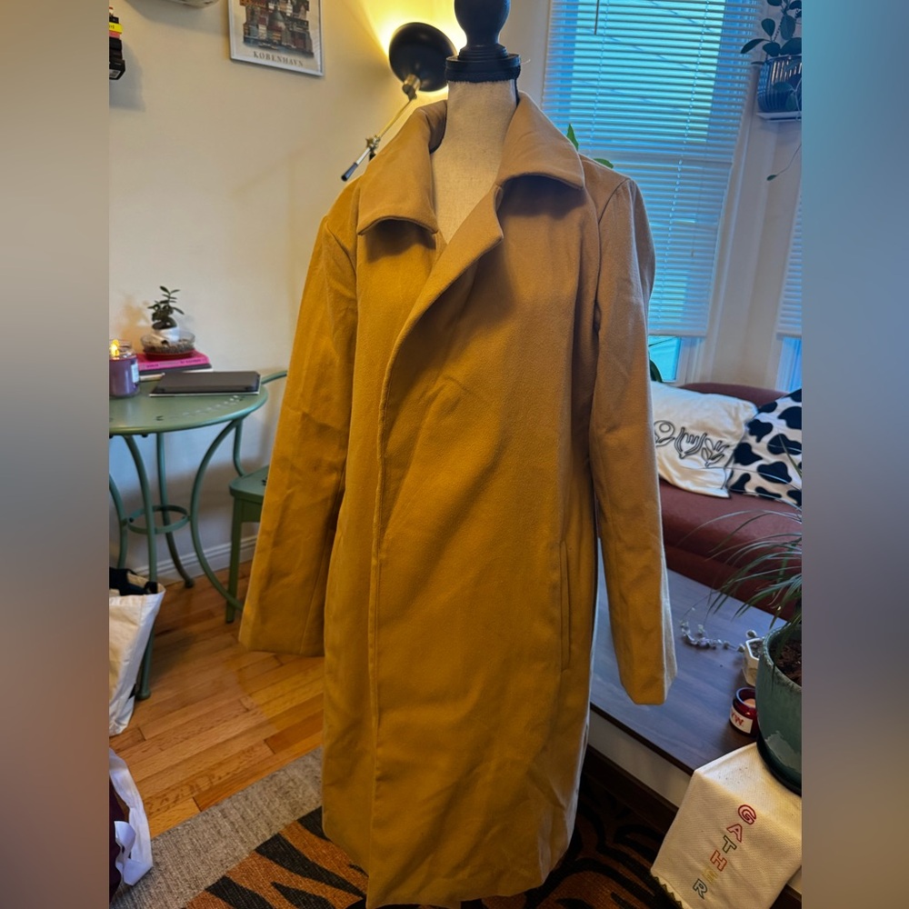 Fashion Nova Mustard Trench Coat